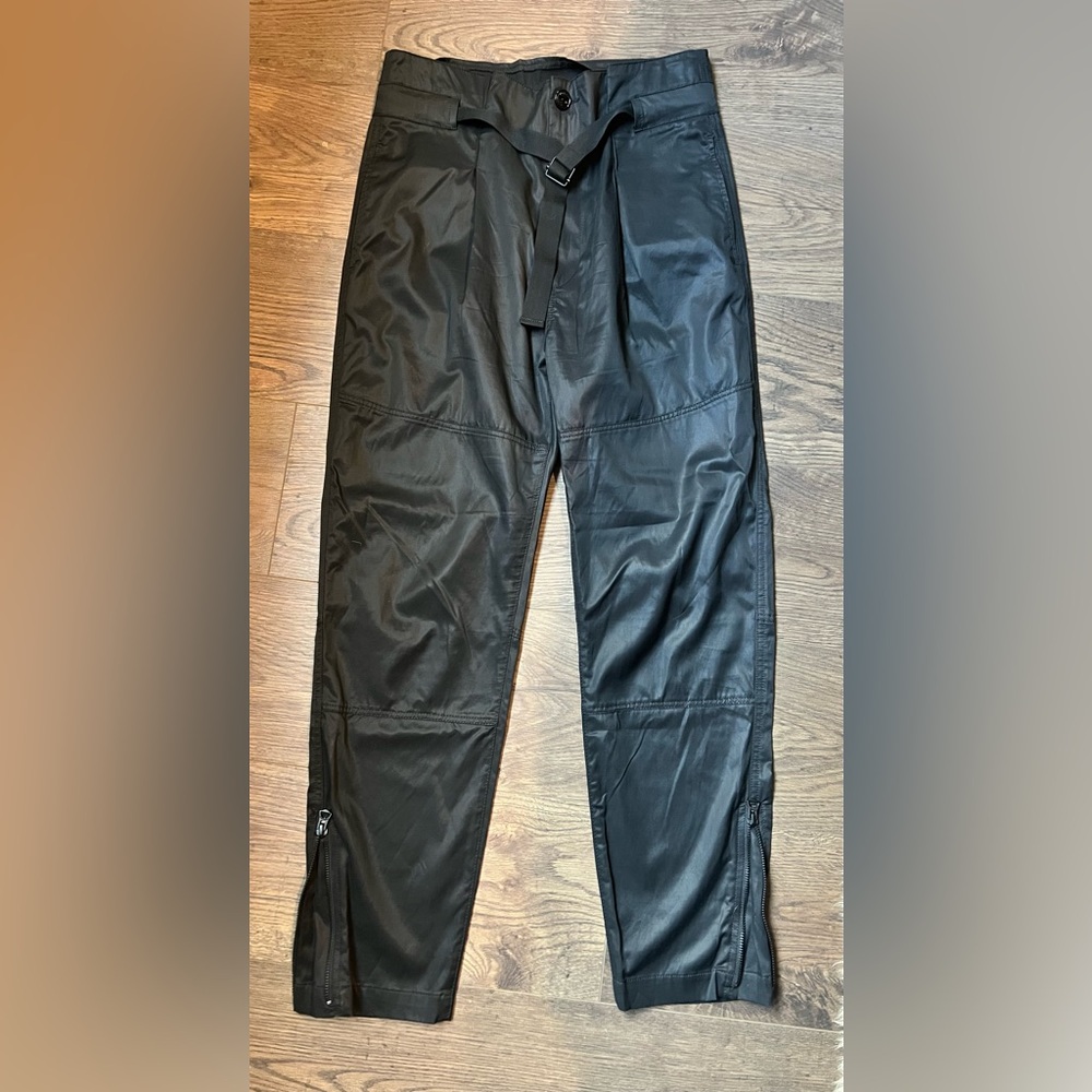 Rag & Bone Belted Hunter Style Cupro Blend Pants